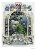 Snow White in Her Glass Coffer  c1880