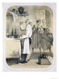 Gluttony in the Kitchen  from a Series of Prints Depicting the Seven Deadly Sins  c1850