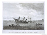 The Discovery on the Rocks in Queen Charlotte's Sound  Engraved by BT Pouney  c1790-99