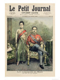 The King and Queen of Siam  Illustration from Le Petit Journal  10th June 1893