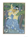 Walk in the Forest  Illustration For Fetes Galantes by Paul Verlaine