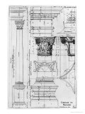 Section and Elevation of a Composite Column Designed by Andrea Palladio