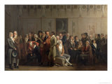 Reunion of Artists in the Studio of Isabey  1798