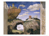 Landscape with a Castle  from the Camera Degli Sposi or Camera Picta  1465-74