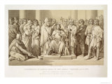 Coronation of Harold  King of the Anglo-Saxons  Engraved by W Ridgeway