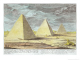 Pyramids of Egypt  Plate 4  Entwurf Einer Historischen Architektur  Engraved Johann Adam Delsenbach