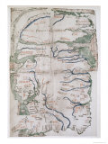 Map of England  Scotland and Wales  Ms Cotton Claudius  Dvi  Fol 12 V  1250