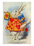 The White Rabbit  Illustration from Alice in Wonderland by Lewis Carroll