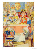 The Trial of the Knave of Hearts  Illustration from Alice in Wonderland by Lewis Carroll
