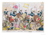 Massacre at St Peter's  or 'Britons Strike Home'!!!  Pub by Thomas Tegg  1819