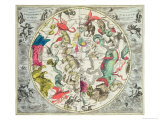 Map of the Southern Hemisphere  from The Celestial Atlas  or the Harmony of the Universe