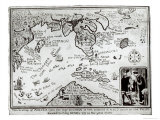 Map of America and Directions to China as Believed to Be a Copy of a 16th Century Original