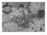Plan of Boston  New England  1739