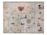 Map of Eastern North America: Florida to Chesapeake Bay