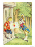 The Fish-Footman Delivering an Invitation to the Duchess  Alice in Wonderland by Lewis Carroll