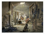 Hut of a Mandan Chief  Travels in the Interior of North America  c1844