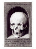 Skull  Right Hand Panel Reverse from the Triptych of Earthly Vanity and Divine Salvation  c1485