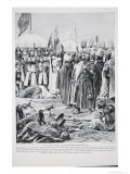 Isaac of Cyprus Pleads Before Richard  1191  Illustration from The History of the Nation