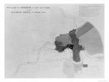 Map Showing the Distribution of Deaths from Cholera in the Registration Districts of London  1866
