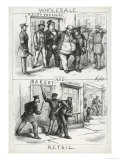 Wholesale and Retail  from Harper's Weekly  16th September 1871