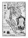 Map of the Kingdom of Siam  Paris  1686