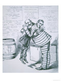 William M Boss Tweed Hugging the Figure of Samuel J Tilden  from Harper's Weekly  1871