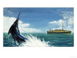 Deep-Sea Fisherman Hook a Swordfish