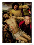 Descent from the Cross  Left Hand Panel from the Deposition Diptych  c1492-94