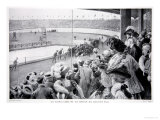 The Finish of the Marathon Race  the Olympic Games  1908