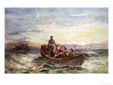 The Escape of Mary Queen of Scots from Loch Leven Castle  from The History of the Nation