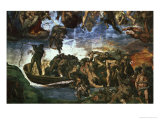 Last Judgement: Detail from the Bottom Right Corner  Sistine Chapel