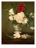Vase of Peonies on a Small Pedestal  1864