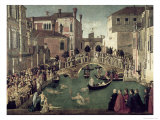 The Miracle of the Cross on San Lorenzo Bridge  1500
