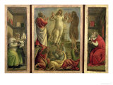 Triptych: Transfiguration  Jesus Appearing to His Disciples with Ss Jerome and Augustine
