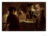 Supper with the Minstrel and His Lute  c1617