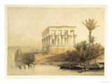 Hypaethral Temple at Philae  Bed of Pharaoh  Plate 65  VolII Egypt and Nubia  Engraved Haghe