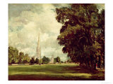 Salisbury Cathedral from Lower Marsh Close  1820