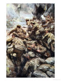 Repulsing a Frontal Attack with Rifle and Bayonet  Told in the Huts: The YMCA Gift Book  c1916