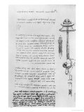 Study of a Floater with Breathing Tubes For a Diver  Codex Arundel 263  1490S-1518