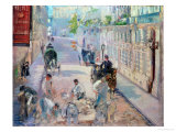 The Rue Mosnier with Pavers  1878