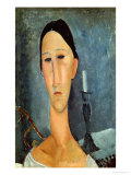 Hanka Zborowska with a Candlestick  1919