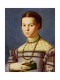 Portrait of a Young Girl Holding a Book c1545