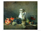 Still Life with Grapes and Pomegranates  1763