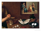 Kitchen Scene with Christ in the House of Martha and Mary