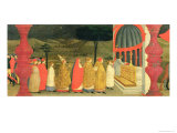 Predella of the Profanation of the Host: Pope Returning the Consecrated Host to the Altar  c1468