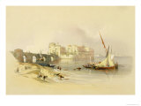 Citadel of Sidon  1839  Plate 76 from Volume II of The Holy Land  Engraved by Louis Haghe
