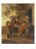 Pedlar Selling Spectacles Outside a Cottage  c1650-53