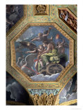Venus and Cupid in a Chariot Drawn by Swans  Ceiling Caisson from the Sala Di Amore E Psiche  1528
