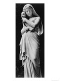 Statue of a Female Figure Holding a Mask  Brodsworth Hall  Yorkshire