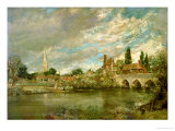 The Bridge of Harnham and Salisbury Cathedral  c1820